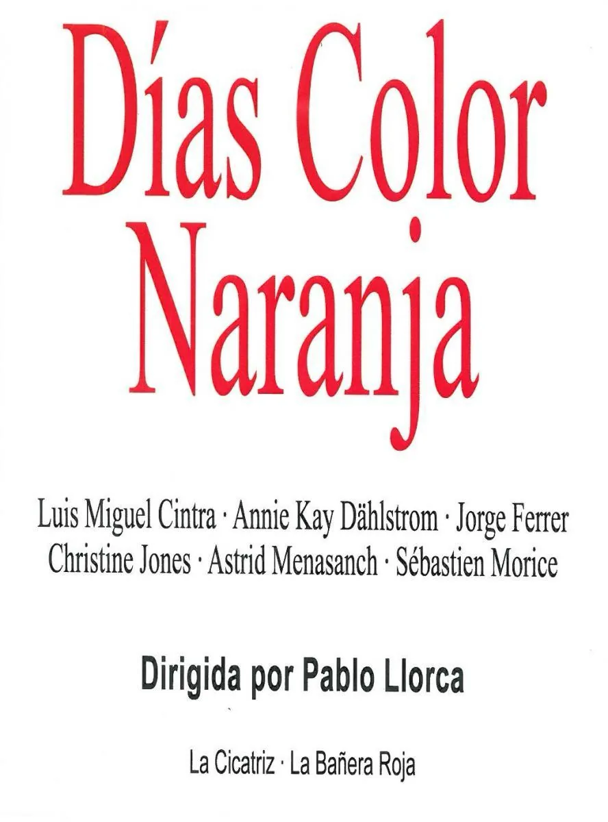 Pôster de Días Color Naranja